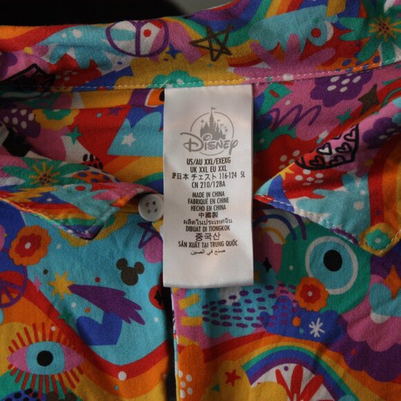 Disney Pride Collection Mickey and Minnie Mouse Button Up Shirt - Picture 6 of 6